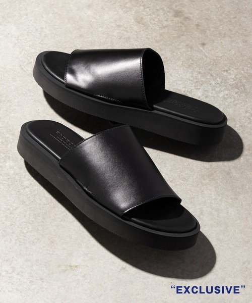 PADRONE パドローネ / STUDIOUS別注 SANDAL / レザースライドサンダル