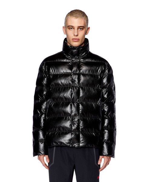 DIESEL（ディーゼル）の「メンズ ウィンタージャケット 中綿 シルバー