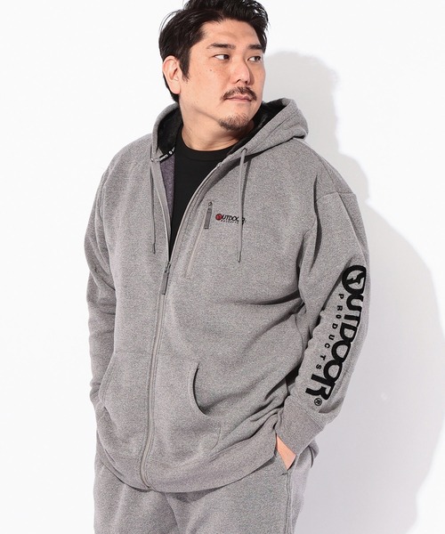 セール】OUTDOOR PRODUCTS (アウトドアプロダクツ) 裏起毛 フルジップ