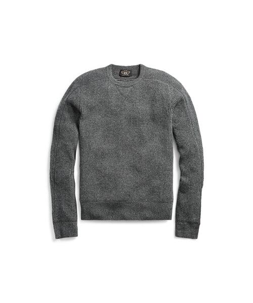 RRL（ダブル アール エル）の「ワッフルニット カシミヤ セーター