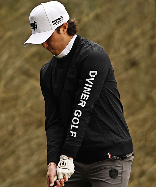 セール】【DIVINER GOLF】ストレッチ布帛プルオーバー メンズ ゴルフ