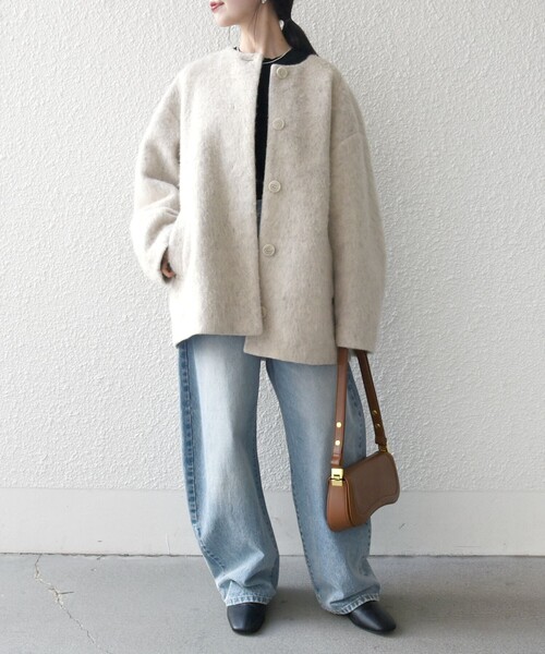 SHIPS any（シップス エニィ）の「SHIPS any: シャギー ノーカラー