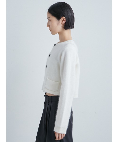MIESROHE（ミースロエ）の「シャギーコンパクトカーディガン