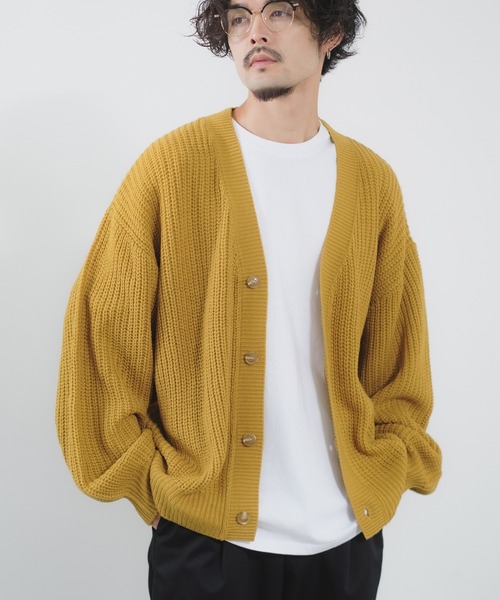 セール】【NULL】畦編み ニット カーディガン（カーディガン/ボレロ