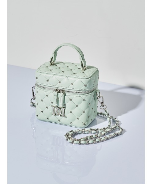 キルティングビジュースクエアミニバッグ（ショルダーバッグ）｜Darich