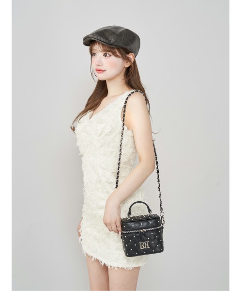 Hello Darich キルティングスクエアミニバッグ ダーリッチ WHT
