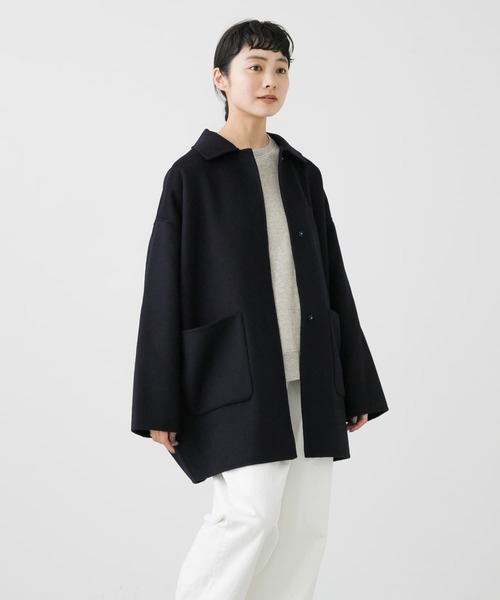 かぐれ（カグレ）の「ウールステンカラーショートコート（ステンカラー