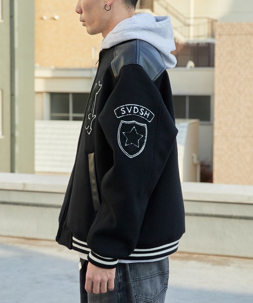 CALEE（キャリー）の「CALEE/キャリー WOOL MELTON STADIUM JUMPER