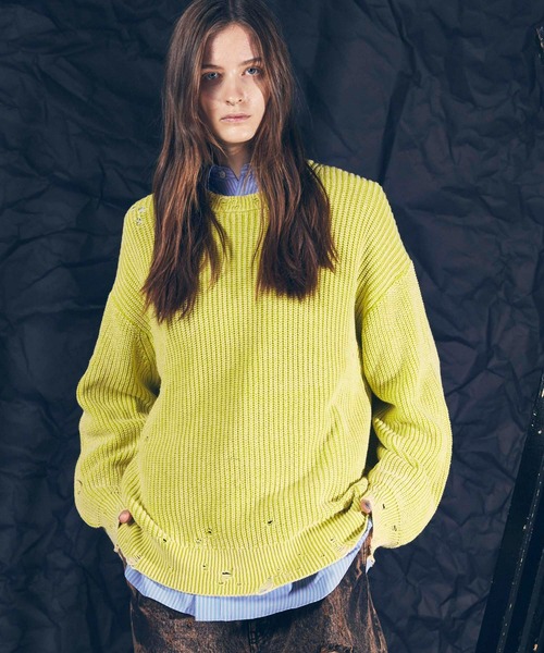 MAISON SPECIAL（メゾンスペシャル）の「《UNISEX》Snow Wash Damaged