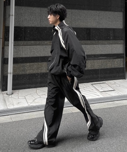 Chikashitsu +】set up line track jacket / 【チカシツプラス