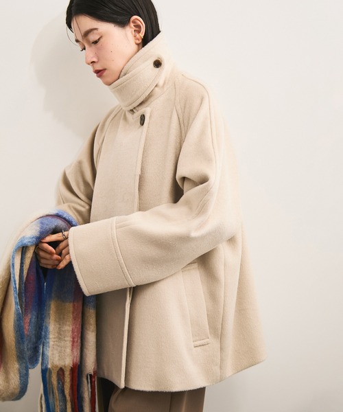 セール】2WAYスタンドカラーミドル丈コート（その他アウター）｜LE