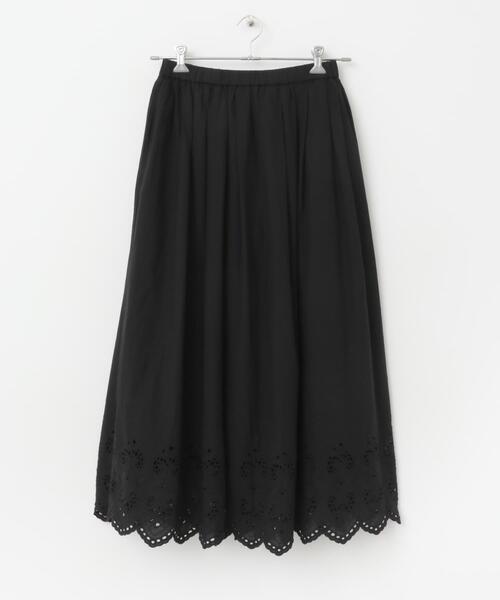 かぐれ（カグレ）の「スカラップ刺繍ギャザースカート（スカート