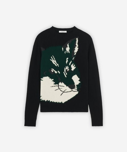 Maison Kitsune（メゾンキツネ）の「OVERSIZE FOX HEAD JACQUARD