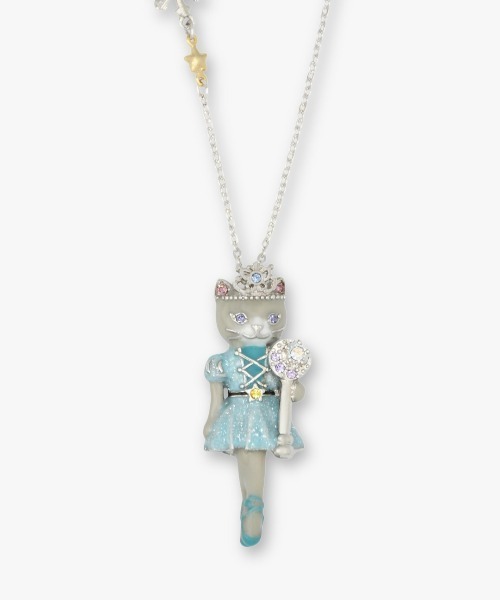 バレリーナ猫モチーフ ネックレス（ネックレス）｜ANNA SUI（アナスイ