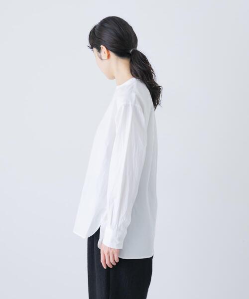 コットンクルーネックプルオーバーシャツ（シャツ/ブラウス）｜かぐれ