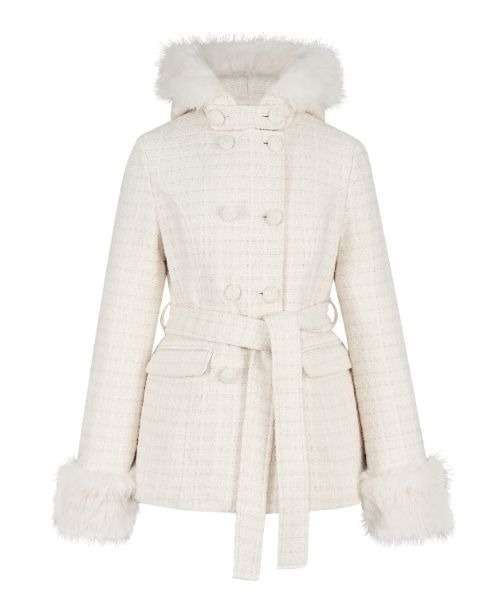 Twinkle Button Tweed Coat（ダウンジャケット/コート）｜andwang