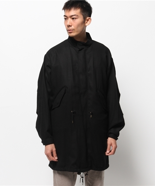 m's braque（エムズブラック）の「MS BRAQUE ノーカラーモッズコート