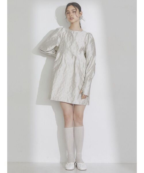 merry jenny（メリージェニー）の「flowerジャガードパフミニ