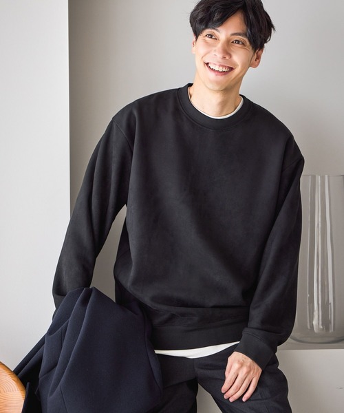 セール】スウェードライククリーンスウェット/580811（スウェット
