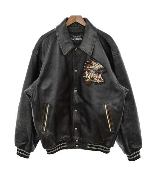 ブランド古着】インディアンパッチレザージャケット（ライダース