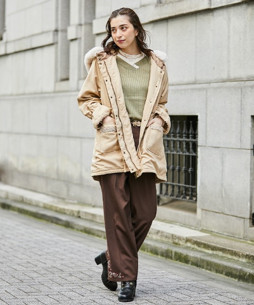 axes femme（アクシーズファム）の「フード付ミドル丈モッズコート