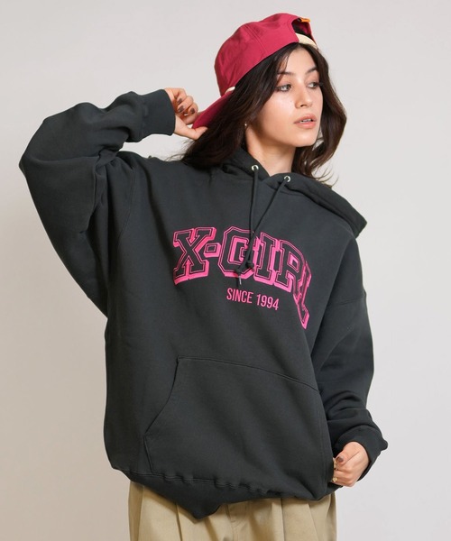 ムラサキスポーツ限定】X-GIRL/エックスガール プルオーバー パーカー