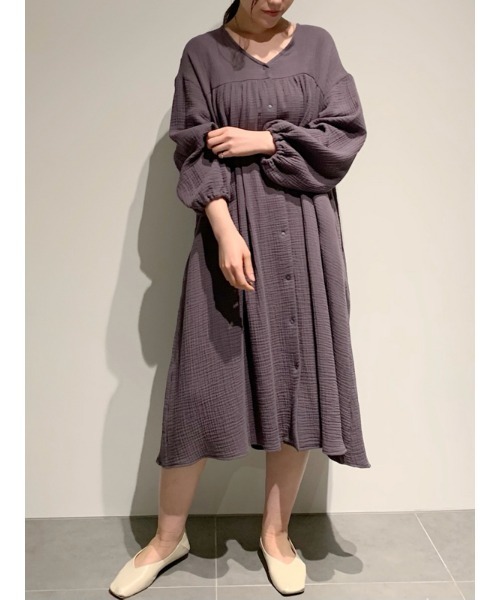 gelato pique（ジェラートピケ）の「マタニティガーゼ前開きドレス