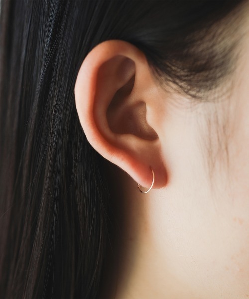 K18 フープピアス 10mm（ピアス（両耳用））｜Ray BEAMS（レイビームス