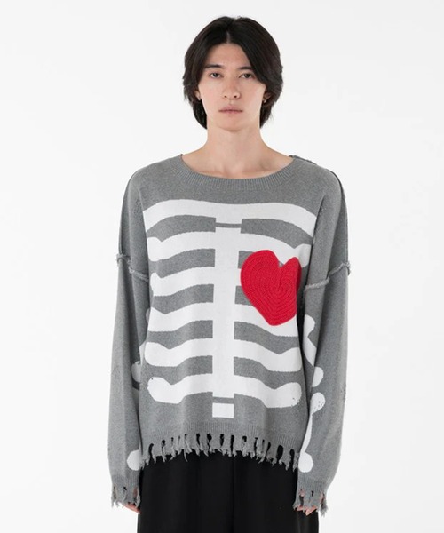 セール】【DISCOVERED/ディスカバード】BONE KNIT（ニット/セーター