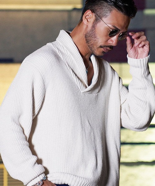 jiggys shop（ジギーズショップ）の「モールショールカラーニット