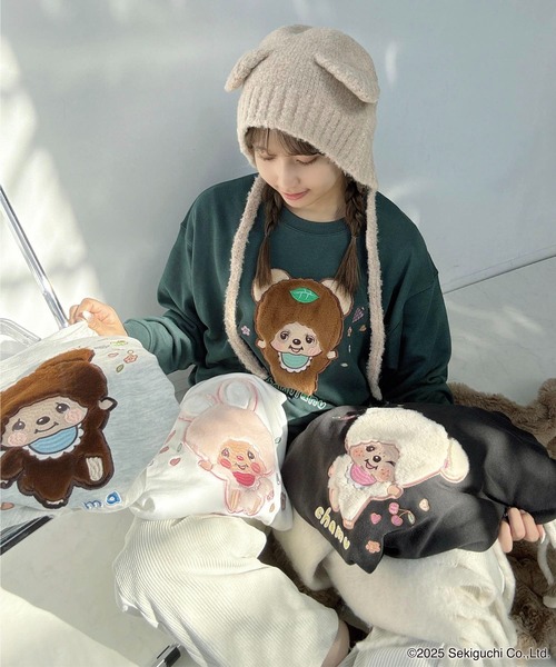 ♪アクリルキーホルダー付き モンチッチフレンズスウェットプル