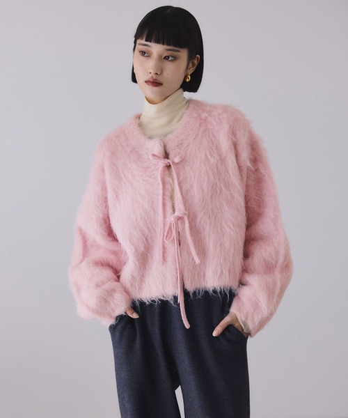 セール】アルパカフラッフィーカーディガン（カーディガン/ボレロ