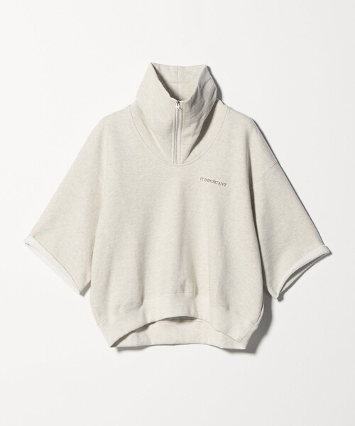 別注】＜Americana＞ジップ ショートスリーブ スウェットプルオーバー