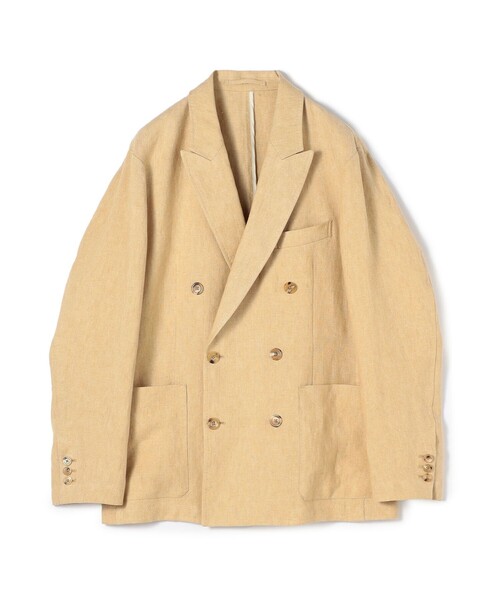 CABaN アイリッシュリネン ダブルブレストジャケット（テーラード