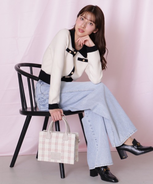 ツイードチェックトート（トートバッグ）｜JILL by JILL STUART