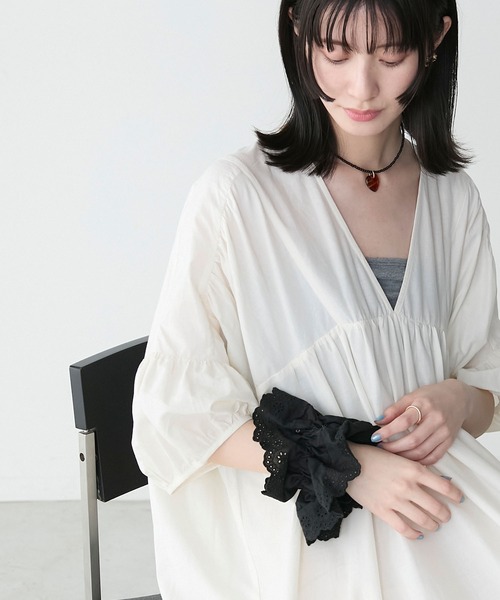 forksy.】オーバーデザインティアードギャザーワンピース forksy