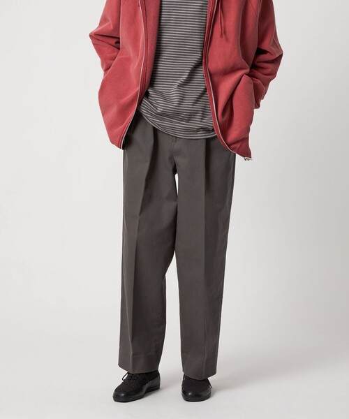 セール】＜Steven Alan＞ ドリル インツープリーツ ドレス トラウザー