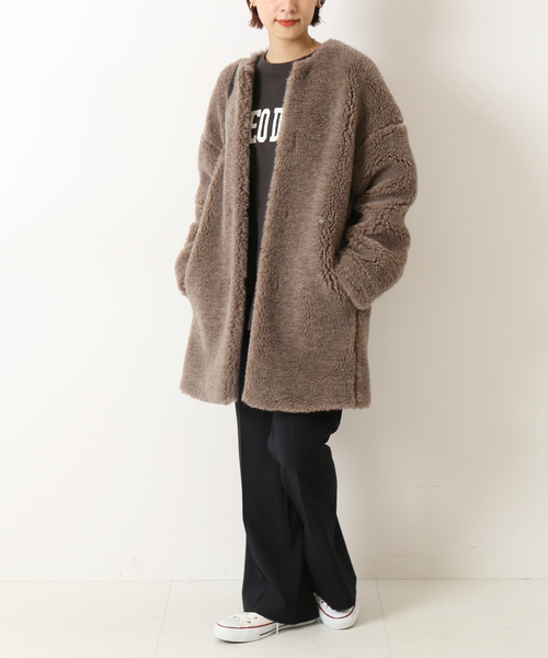 TICCA（ティッカ）の「【TICCA /ティッカ】ウールファーノーカラー