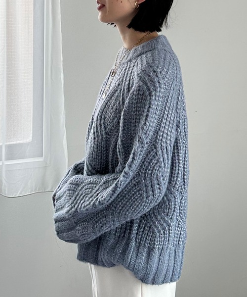 Doux archives（ドゥアルシーヴ）の「ソフトケーブルゆるニットプル