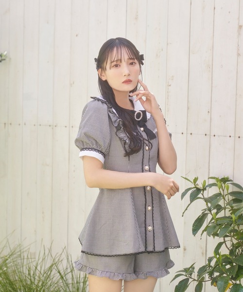 Honey Cinnamon（ハニーシナモン）の「ギンガムチェックセットアップ