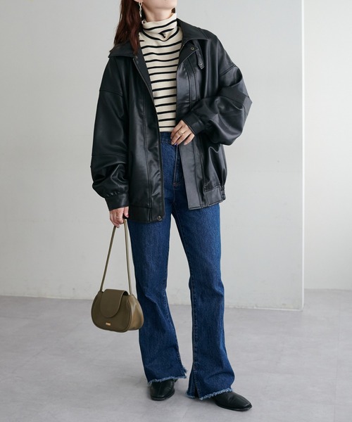 セール】【リバイバル/ユニセックス】ヴィンテージPUレザージャケット