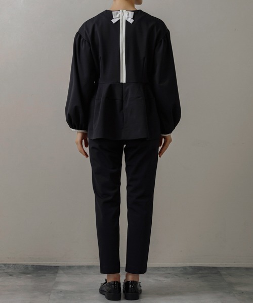 Sono（ソーノ）の「【SONO/ソーノ】【WARM STRETCH】ﾊﾞｯｸﾘﾎﾞﾝﾎﾟﾀﾘｰPO