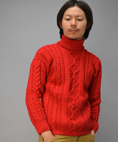 SHIPS（シップス）の「GUERNSEY WOOLLENS: タートルネック アラン