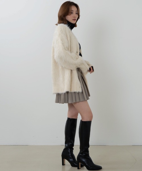 shaggy knit cardigan（シャギーニットカーディガン）（カーディガン
