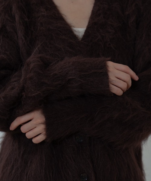 shaggy knit cardigan（シャギーニットカーディガン）（カーディガン