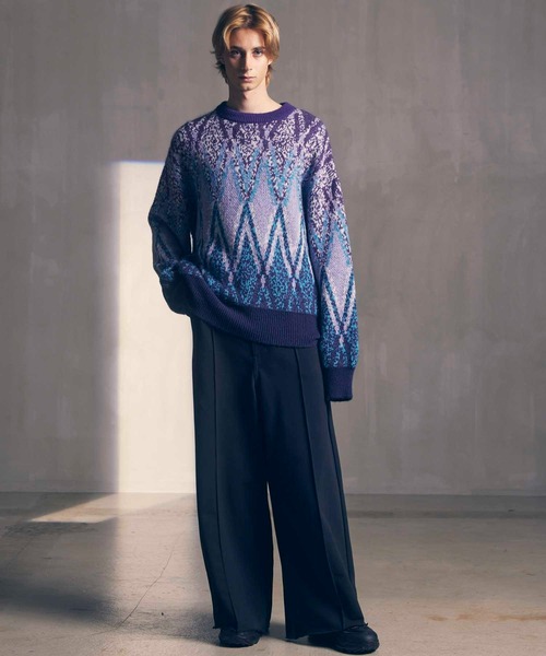 MAISON SPECIAL（メゾンスペシャル）の「《UNISEX》Airy Mohair Argyle