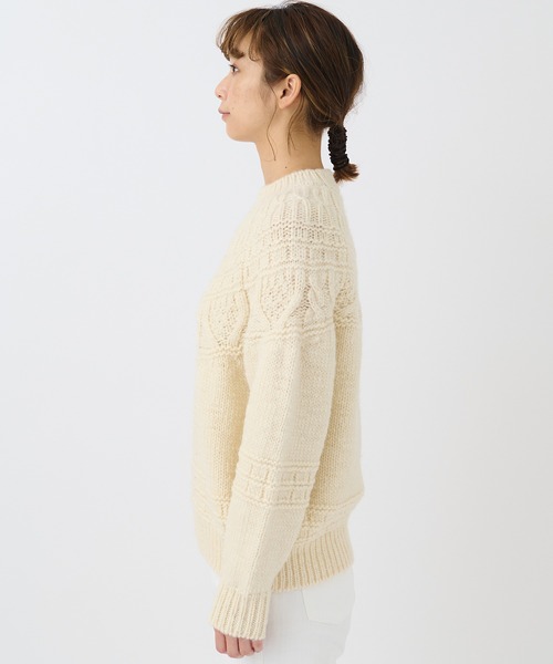 BATONER（バトナー）の「【BATONER】SPREAD ALAN CREW NECK/BN-21FL