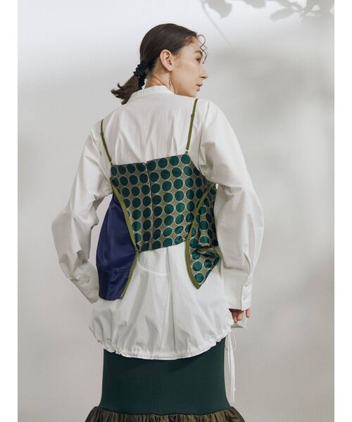 UN3D.（アンスリード）の「ジャカードミックスキャミソール