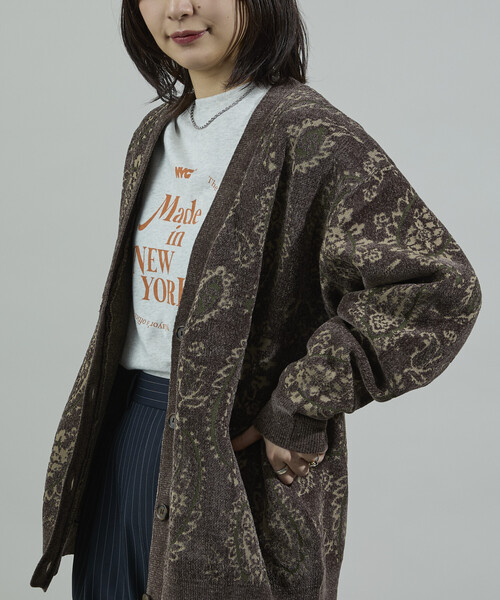 セール】ペイズリーニットカーディガン（カーディガン/ボレロ