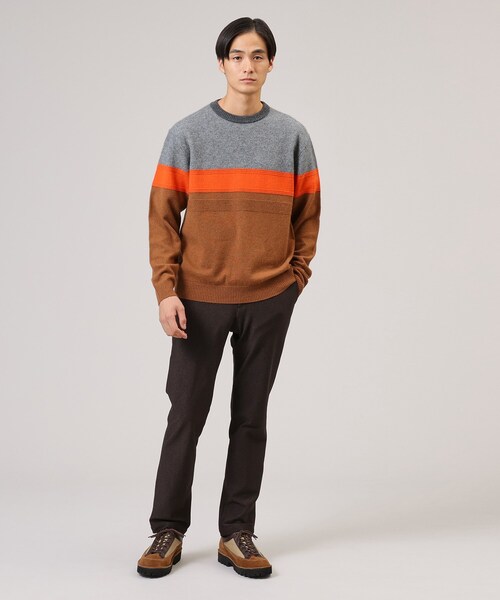 TAKEO KIKUCHI（タケオキクチ）の「◇【カシミヤ】フルカシ パネル柄